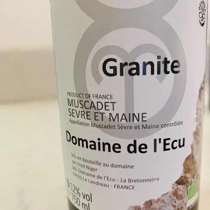 Muscadet Blanc - Granite - Domaine de l'Ecu