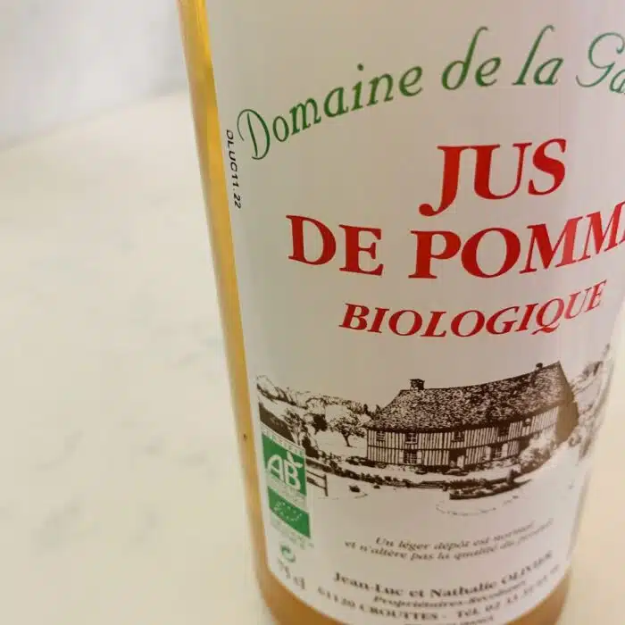 Jus de pomme fermier bio