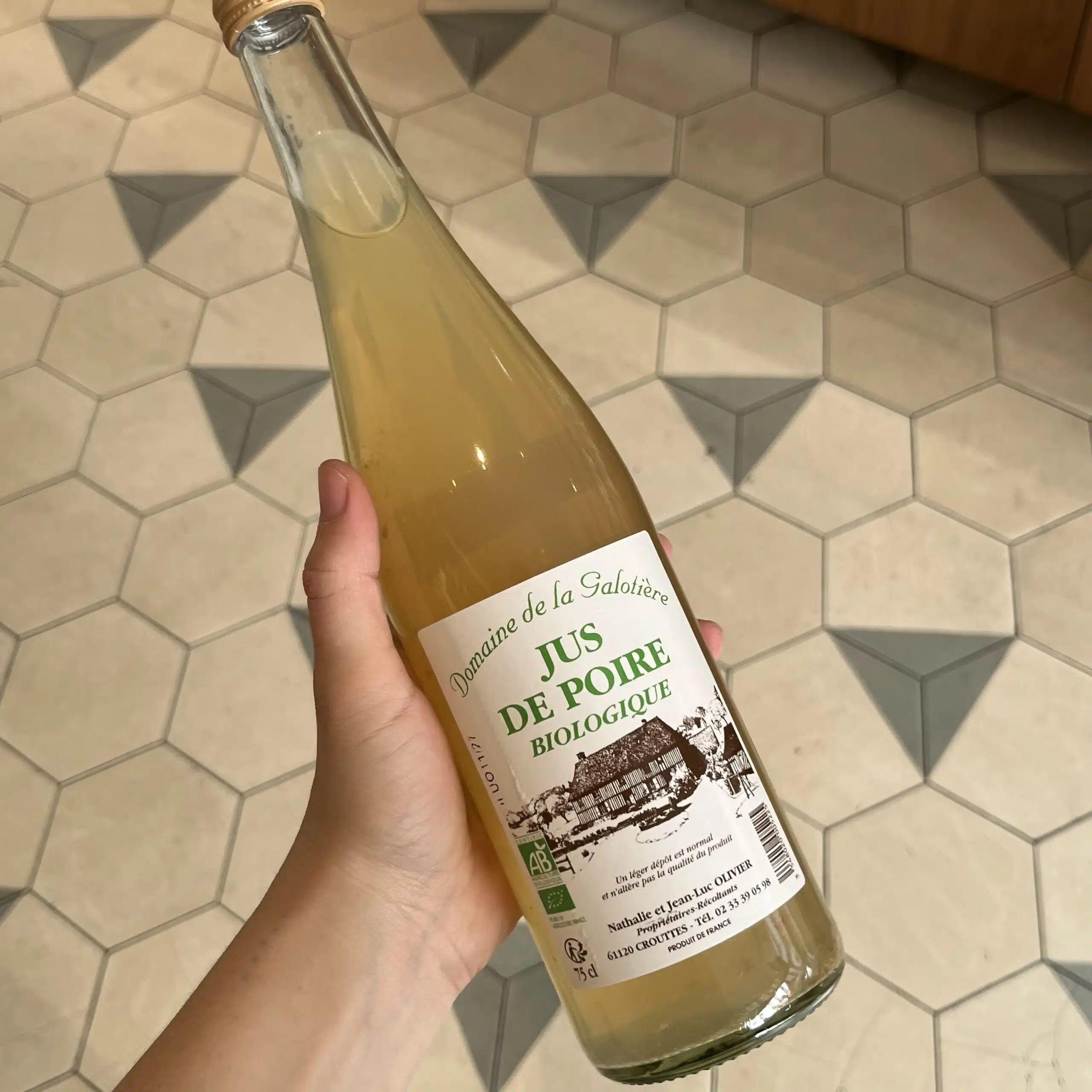 Jus de poire fermier bio