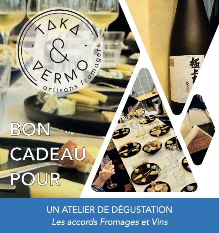 Bon cadeau - Atelier de dégustation - Les accords fromages et vins