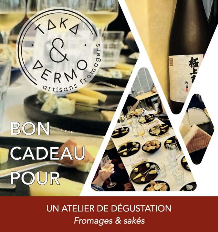 Bon cadeau - Atelier de dégustation - Fromages et Sakés